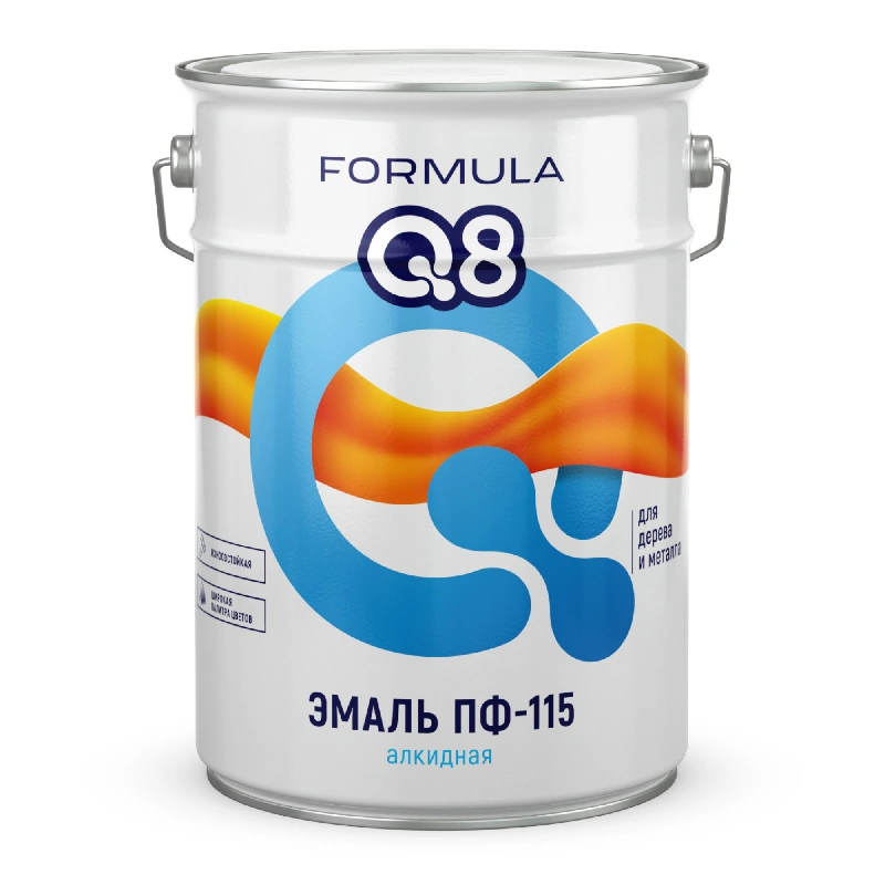 Эмаль ПФ-115 "Formula Q8" Белая (6 кг)