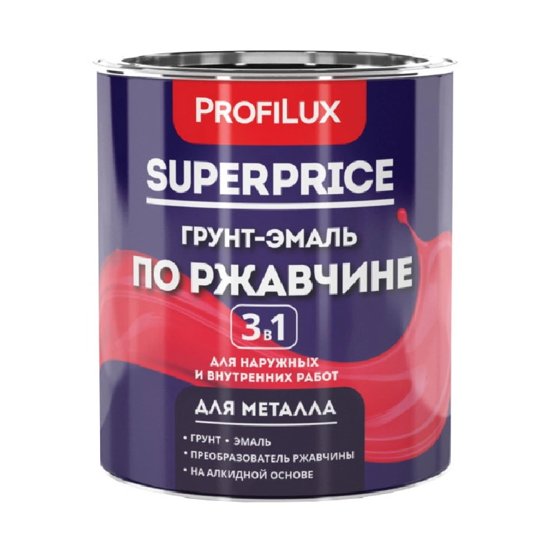 Грунт эмаль по ржавчине 3 в 1 Жёлтая "Profilux" Superprice (1,9 кг)