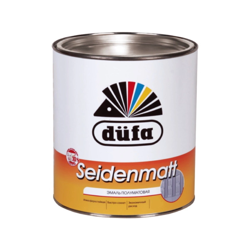 Эмаль Полуматовая Белая "DufaRetail" «Seidenmatt» (750 мл)