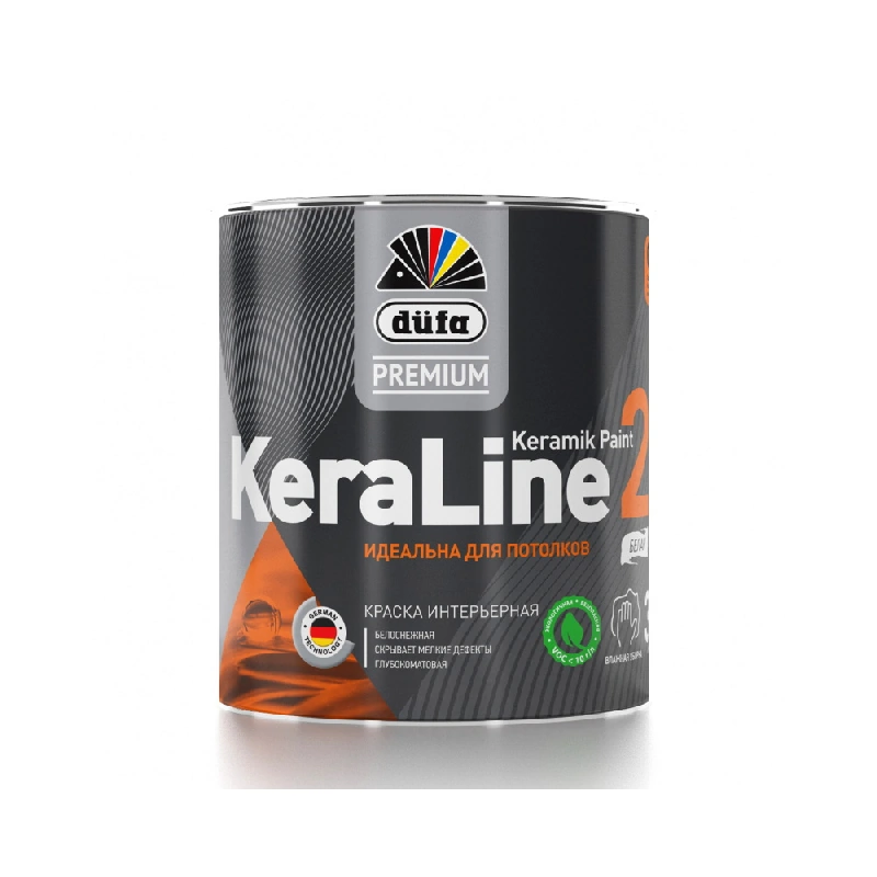Краска Интерьерная «KeraLine 2» База 1 "Dufa Premium" (0,9 л)
