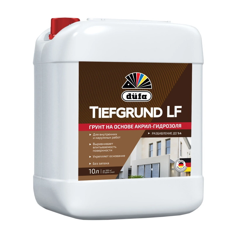 Грунт глубокого проникновения «Tiefgrund RD314 LF» "Dufa" (10 л)