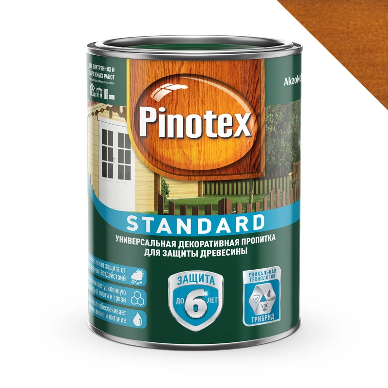 Пропитка Тиковое дерево "Pinotex Standard" (0,9 л)