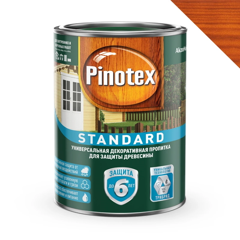 Пропитка Красное дерево "Pinotex Standard" (0,9 л)