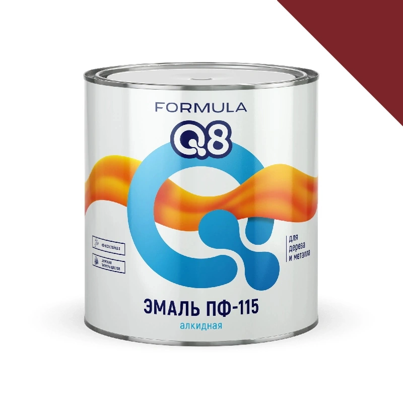 Эмаль ПФ-115 "Formula Q8" Вишневая (2,7 кг)