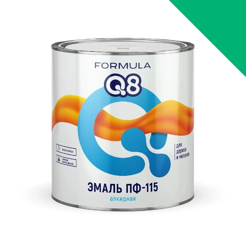 Эмаль ПФ-115 "Formula Q8" Салатная (2,7 кг)