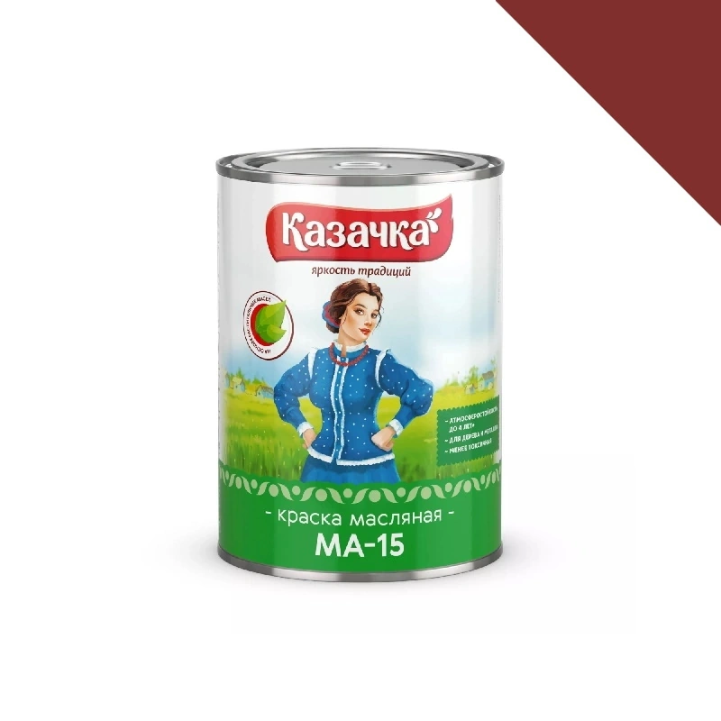 Краска МА-15 "Казачка" Железный Сурик (0,9 кг)