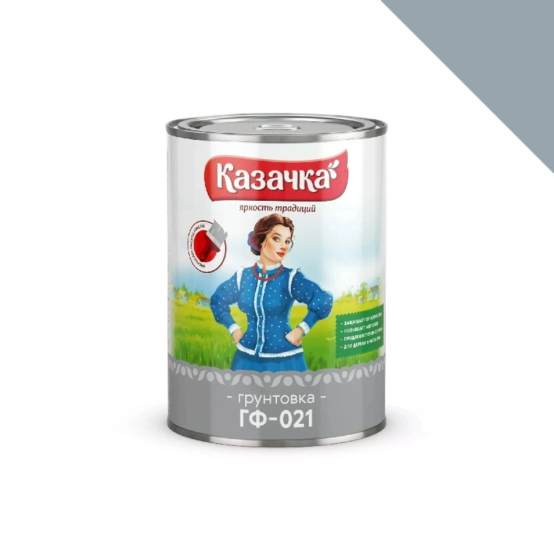 Грунт ГФ-021 "Казачка" Серый (0,9 кг)