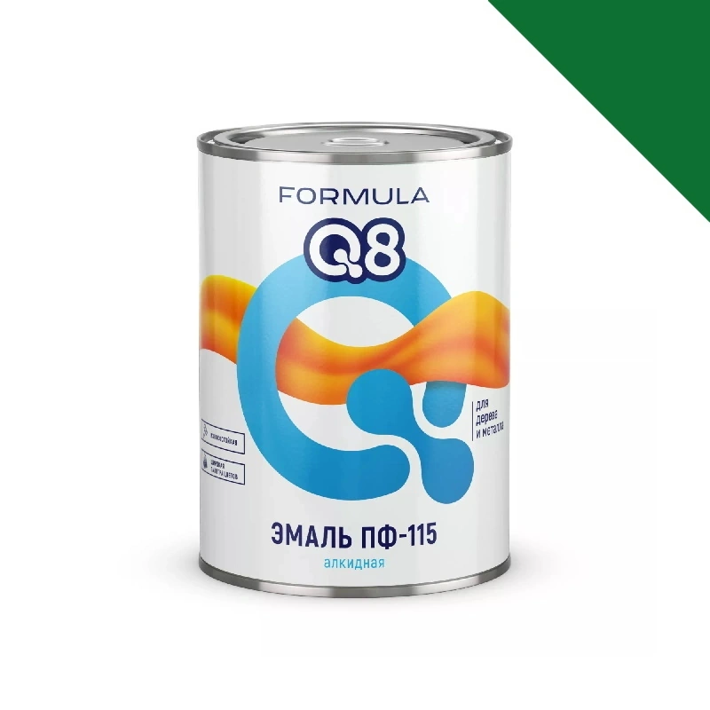 Эмаль ПФ-115 "Formula Q8" Изумрудная (0,9 кг)
