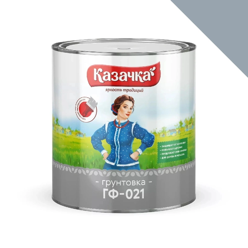 Грунт ГФ-021 "Казачка" Серый (2,8 кг)