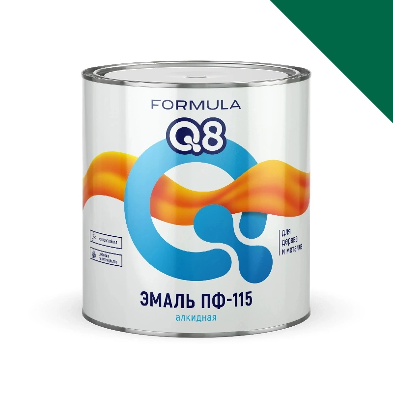 Эмаль ПФ-115 "Formula Q8" Зеленая (2,7 кг)