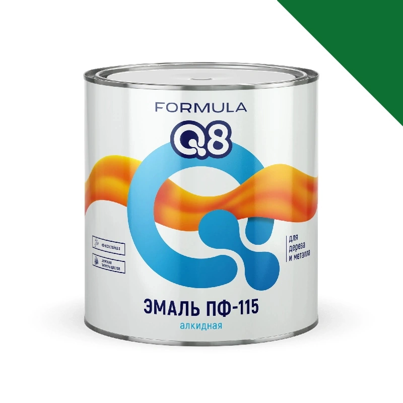Эмаль ПФ-115 "Formula Q8" Изумрудная (2,7 кг)