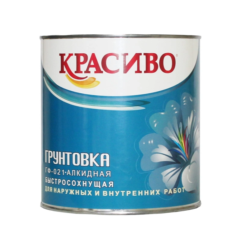 Грунтовка ГФ-021 Красно-коричневая "Красиво" (2,7 кг)