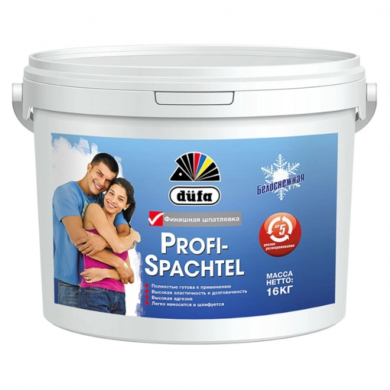 Шпатлевка финишная «PROFI-SPATEL» "Dufa" (16 кг)