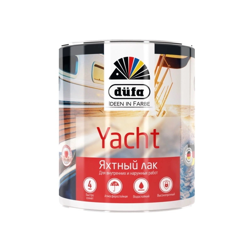 Лак яхтный «Yacht» Полуматовый "Dufa" (750 мл)