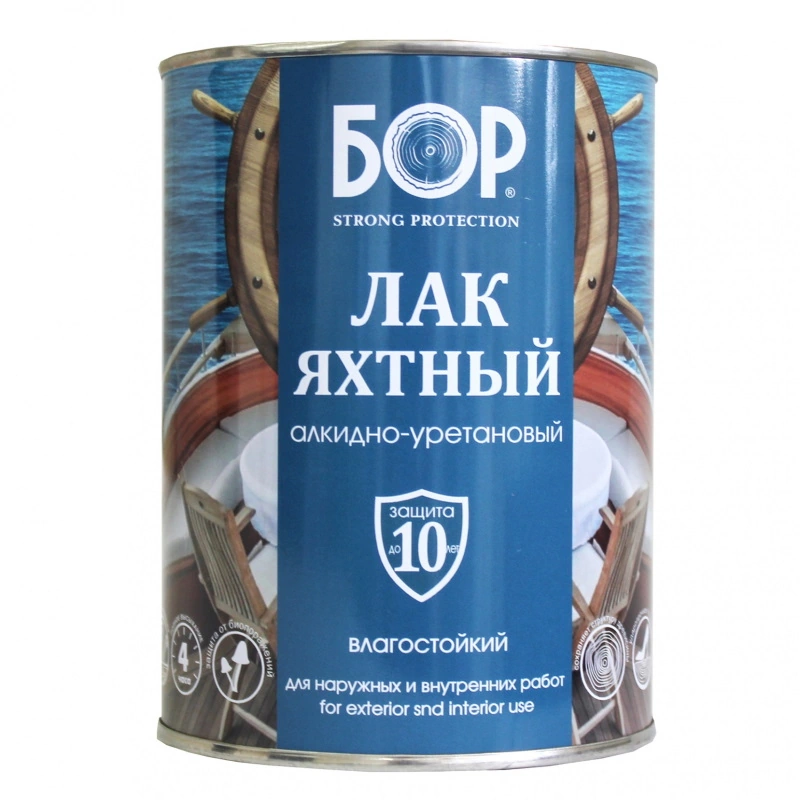 Лак яхтный Матовый "Бор" (0,7 кг)