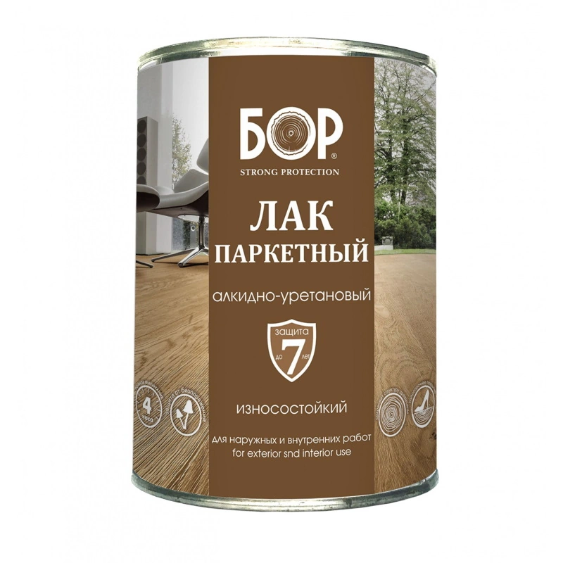 Лак паркетный АУ-271 Глянцевый "Бор" (0,7 кг)