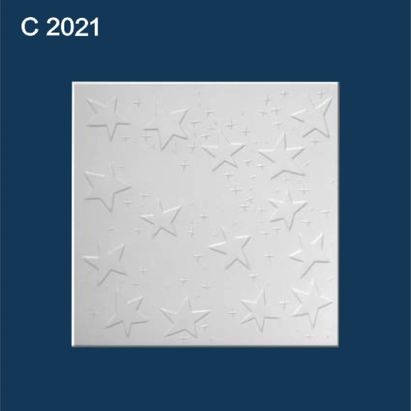 Белая Плита потолочная "Солид" (500×500 мм)