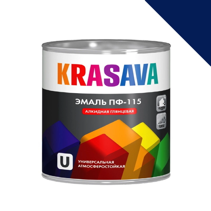Эмаль ПФ-115 Синяя "Krasava" (2,7 кг)