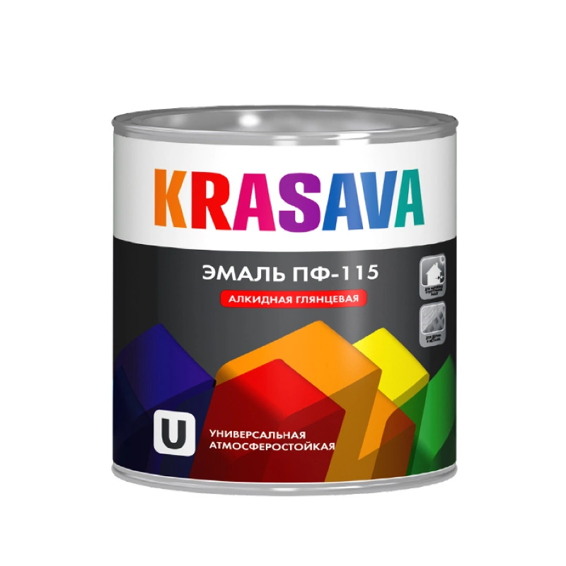 Эмаль ПФ-115 Белая "Krasava" (2,7 кг)