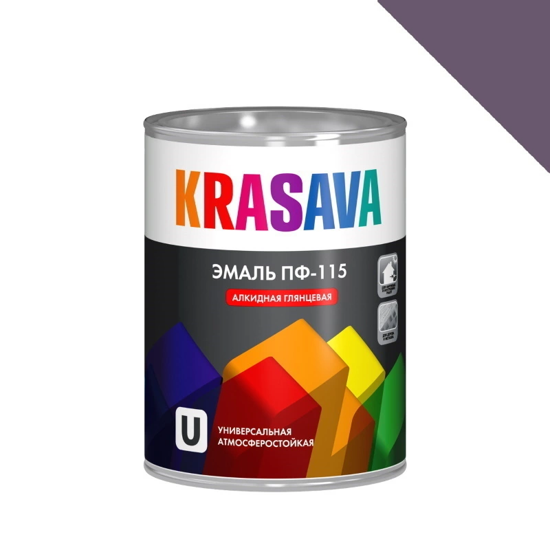 Эмаль ПФ-115 Антично-серая "Krasava" (0,9 кг)